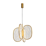 Люстра с гравировкой на акриловых плафонах Gravyura Bronze D 50 см варинант исполнения - 2 | Loft Concept в Сочи