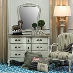 Комод бежевый в стиле Прованс Montmartre Provence Beige Wide варинант исполнения - 3 | Loft Concept в Сочи