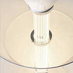 Подвесной светильник светодиодный в виде ряда белых металлических конусов  Herringbone варинант исполнения - 8 | Loft Concept в Сочи