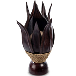 Настольная лампа черная INDONESIAN LAMPS 1 варинант исполнения - 1 | Loft Concept в Сочи