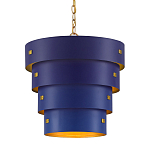 Подвесной светильник фигурный синий из 4-х широких колец Alternating Rings варинант исполнения - 1 | Loft Concept в Сочи