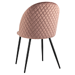 Мягкий стул в велюре пыльно-розового цвета Miruna Chair варинант исполнения - 4 | Loft Concept в Сочи