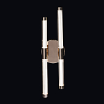 Бра с круглым основанием золотого цвета и двумя вертикальными плафонами Hex Scaffold варинант исполнения - 2 | Loft Concept в Сочи