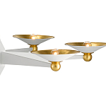 Люстра круглая с бело-золотыми плафонами Light Source варинант исполнения - 1 | Loft Concept в Сочи