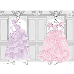 Megan Hess. Elegance варинант исполнения - 2 | Loft Concept в Сочи