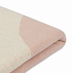 Плед из хлопка бежевого цвета с абстрактным принтом Elysian Flow Peach варинант исполнения - 4 | Loft Concept в Сочи