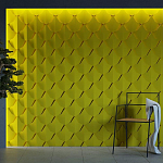 Гипсовая 3D Панель DRAGON SCALE - B варинант исполнения - 2 | Loft Concept в Сочи