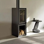 Дизайнерский журнальный столик чёрный с круглой столешницей Arycy варинант исполнения - 7 | Loft Concept в Сочи