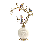 Подсвечник с декором из птиц на ветвях Birds of Paradise варинант исполнения - 1 | Loft Concept в Сочи