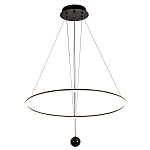 Светодиодная люстра Black LED Circle and Ball Lamp варинант исполнения - 2 | Loft Concept в Сочи