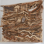 Большая Абстрактное Панно из веток и нитей Dryad Wall Art варинант исполнения - 1 | Loft Concept в Сочи