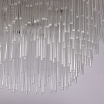 Люстра круглая с прозрачными стеклянными трубками Nembus варинант исполнения - 6 | Loft Concept в Сочи