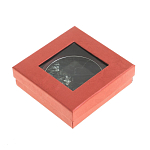 Зеркало карманное двухстороннее круглое из натурального камня Серафинит в подарочной упаковке Silver Stone Mirrors варинант исполнения - 4 | Loft Concept в Сочи