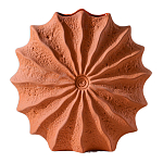 Ваза керамическая в виде круглой терракотовой морской раковины Galapagos варинант исполнения - 1 | Loft Concept в Сочи