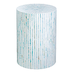 Столик с инкрустацией с перламутровым узором Dominic Blue варинант исполнения - 1 | Loft Concept в Сочи