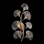 Бра в виде золотистой ветви с прозрачными листьями Andrea Wall Lamp варинант исполнения - 3 | Loft Concept в Сочи