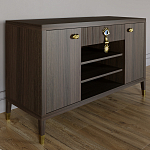 Комод-буфет Elsa Dreams Walnut с открытыми полками   варинант исполнения - 6 | Loft Concept в Сочи