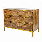 Комод с выдвижными ящиками и фактурным фасадом Termite варинант исполнения - 3 | Loft Concept в Сочи