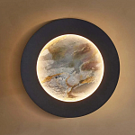 Бра в форме диска черного цвета Borders of Black варинант исполнения - 4 | Loft Concept в Сочи