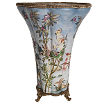 Фарфоровая ваза с изображением попугаев Eden Garden варинант исполнения - 2 | Loft Concept в Сочи