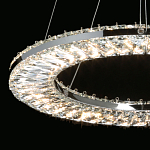 Люстра круглая с прозрачной хрустальной рамкой Maude Crystal Light варинант исполнения - 5 | Loft Concept в Сочи