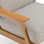 Кресло с каркасом из массива дуба Deniaud Oak Beige Armchair варинант исполнения - 5 | Loft Concept в Сочи