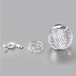 Настольная лампа с прозрачным шарообразным плафоном на цилиндрической подставке Crystal Globule варинант исполнения - 7 | Loft Concept в Сочи