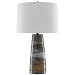 Настольная лампа с конусовидным тканевым абажуром Rock варинант исполнения - 1 | Loft Concept в Сочи