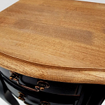 Тумба прикроватная из массива березы с 2-мя ящиками в стиле прованс Vintage варинант исполнения - 6 | Loft Concept в Сочи