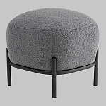 Пуф Стоун букле Fluffy темно-серый варинант исполнения - 1 | Loft Concept в Сочи
