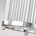 Подвесной светильник цвета хром с рифленым стеклянным цилиндрическим плафоном в современном стиле Feiss варинант исполнения - 6 | Loft Concept в Сочи