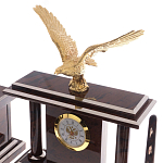 Настольный письменный набор из природного камня обсидиана с декором в виде орла Golden Eagle варинант исполнения - 2 | Loft Concept в Сочи