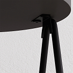 Стол приставной с 2-мя круглыми столешницами цвета антрацит ESSEL SIDE TABLE ANTHRACITE варинант исполнения - 1 | Loft Concept в Сочи