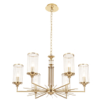 Люстра с 6-ю цилиндрическими стеклянными плафонами Jeanette варинант исполнения - 3 | Loft Concept в Сочи