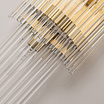 Бра с золотистым основанием и прозрачными трубками Nembus варинант исполнения - 3 | Loft Concept в Сочи