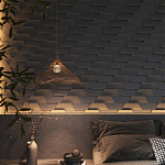 Гипсовая 3D Панель FIN варинант исполнения - 1 | Loft Concept в Сочи