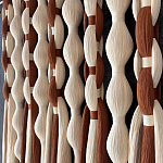 Дизайнерский Декор на стену с кисточками из хлопковых нитей wall panel Thread brushes варинант исполнения - 2 | Loft Concept в Сочи