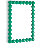 Настенное зеркало в зеленой раме Nya Green Mirror варинант исполнения - 2 | Loft Concept в Сочи