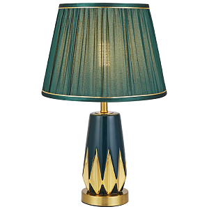 Настольная лампа с абажуром Femia Green Gold Table Lamp