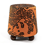 Пуф Wakonda Terracotta Tiger Mountain с Круглыми ножками  варинант исполнения - 4 | Loft Concept в Сочи