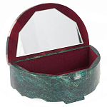 Шкатулка с мозаикой из натурального камня змеевик Stone Casket варинант исполнения - 2 | Loft Concept в Сочи