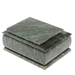 Шкатулка с зеркалом из натурального камня змеевик Stone Casket варинант исполнения - 5 | Loft Concept в Сочи