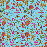 Stiletto Sideboard Blue nautical print варинант исполнения - 1 | Loft Concept в Сочи