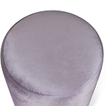 Пуф фиолетовый велюр на золотом металлическом основании Golden Belt варинант исполнения - 2 | Loft Concept в Сочи