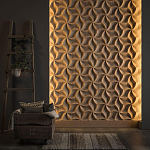 Гипсовая 3D панель с принтографией PM-46 варинант исполнения - 2 | Loft Concept в Сочи