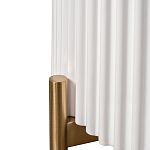 Тумбочка белая круглая с мраморной столешницей Thoroughbass варинант исполнения - 3 | Loft Concept в Сочи