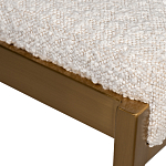 Стул барный букле бежевый с каркасом цвета матовое золото Tactility варинант исполнения - 3 | Loft Concept в Сочи