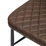 Стул с темно-коричневой обивкой из экокожи Benderson варинант исполнения - 6 | Loft Concept в Сочи