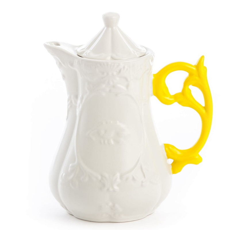 Заварочный чайник Seletti I-Teapot Yellow Белый Желтый в Сочи | Loft Concept 