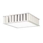 Потолочный светильник квадратный с гофрированным серебрянным абажуром Millennium варинант исполнения - 1 | Loft Concept в Сочи